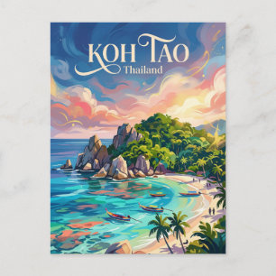 Koh Tao Thailand Vykort