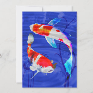 Kohaku Duo i Deep Blue Pond Inbjudningar