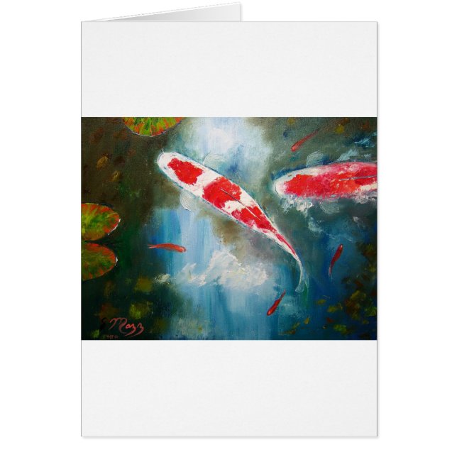 Kohaku Koi Hälsningskort (Framsidan)
