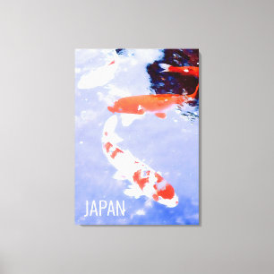 Kohaku koi Japansk fiskreseaffisch Japan Canvastryck