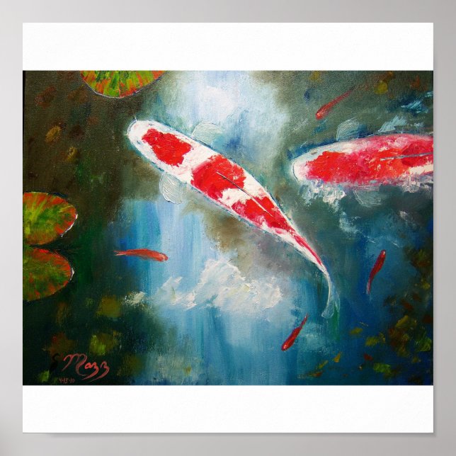 Kohaku Koi Painting Poster (Framsidan)