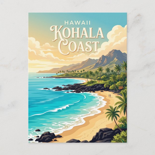 Kohala-kusten, Hawaii Vykort (Framsida)