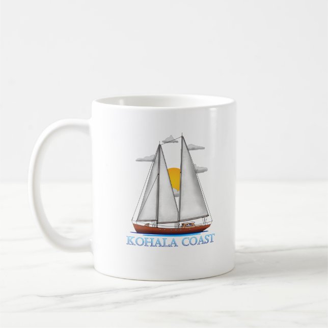 Kohala Kusten Kustsjöfartsnäring Kaffemugg (Vänster)