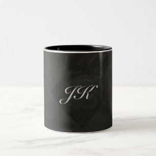 Kohl Black Monogram Personlig Två-Tonad Mugg