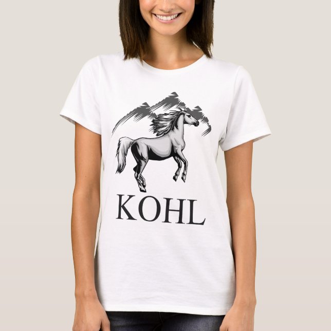 Kohl Colt Logo_BW och text T-shirt (Framsida)