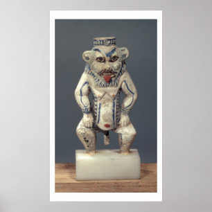 Kohl Pot, skild från den egyptiska hushållets gud  Poster