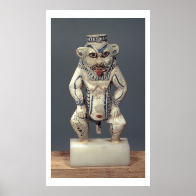 Kohl Pot, skild från den egyptiska hushållets gud  Poster (Framsidan)