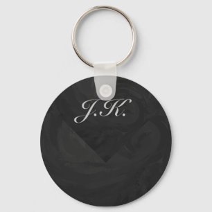 Kohl svart Monogrampersonlig Nyckelring