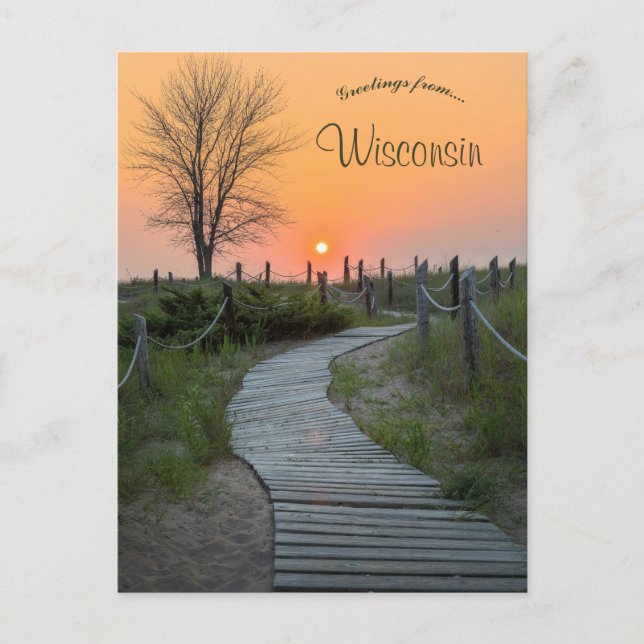 Kohler-Andrae State Park Sheboygan Wisconsin Vykort (Framsida)