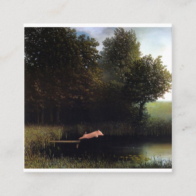 Kohler Gris Painting Fyrkantigt Visitkort (Framsida)