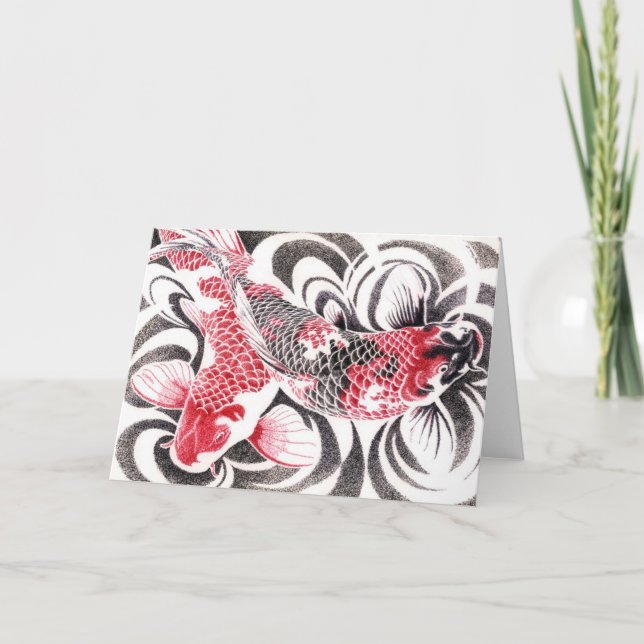 koi02hälsningskort5,5by4 kort (Framsida)