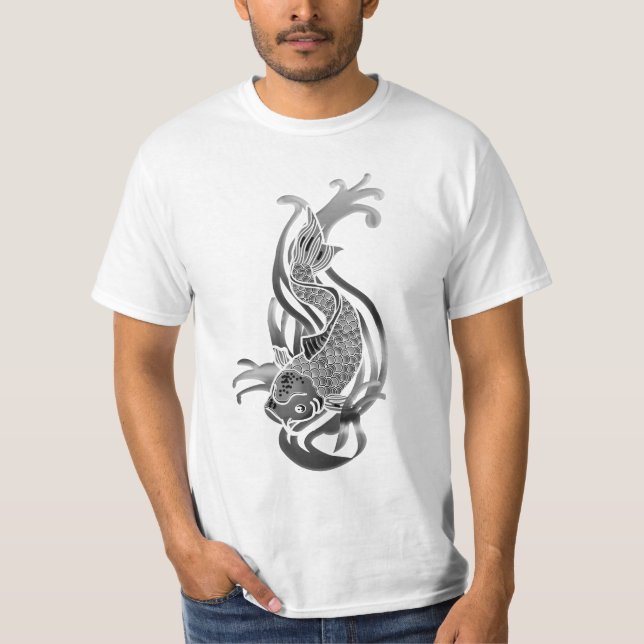 Koi2BlckNWht T Shirt (Framsida)