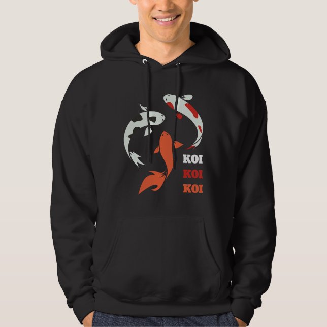 Koi Asian Fish Hoodie (Framsida)