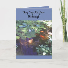 Koi Birthday Card Kort