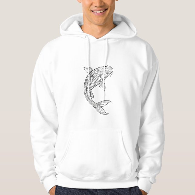 Koi-bladet Hoodie (Framsida)