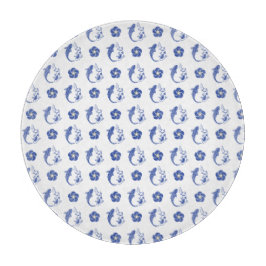 Koi Blossom Crest: Serene Blue Edition