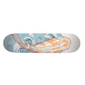 Koi bortgång till och med skateboarden old school skateboard bräda 21,6 cm