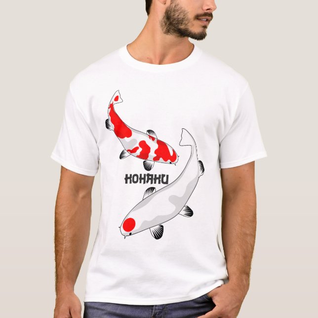KOI Carp Fish - Nishikigoi KOHAKU 1 T-Shirt (Framsida)