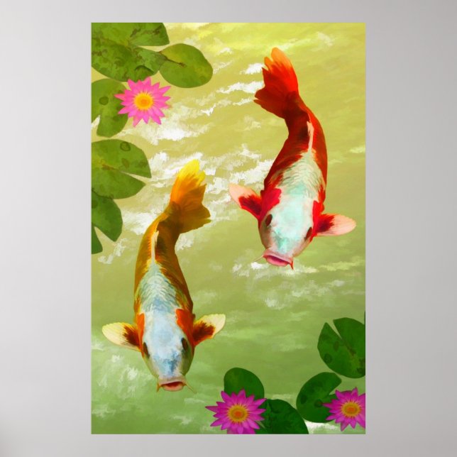 Koi Carp Fish Poster (Framsidan)