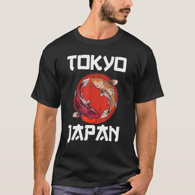 Koi Carp Fishkeeper Japansk fisk Tokyo Japan Koi T Shirt (Framsida)