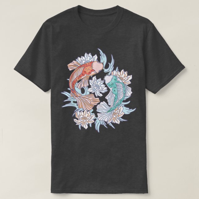 Koi Carp Kohaku Japan  T Shirt (Design framsida)