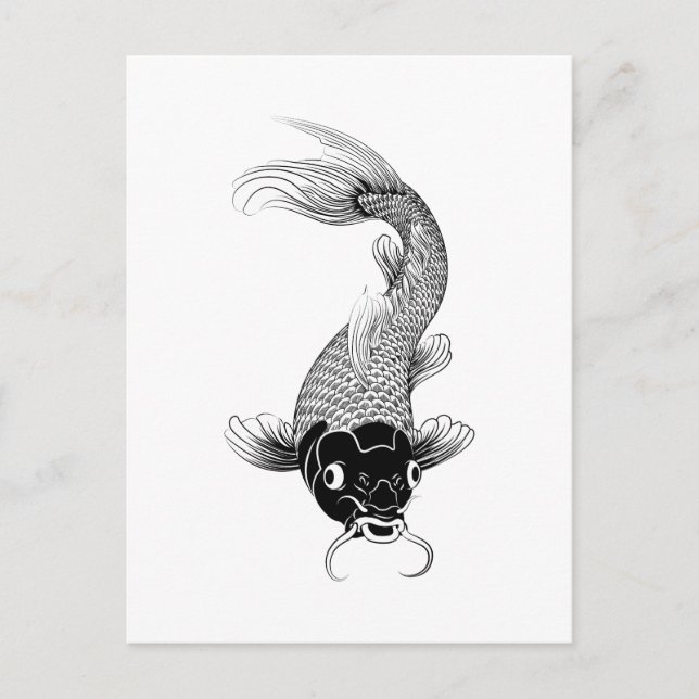 Koi Carp Vykort (Framsida)