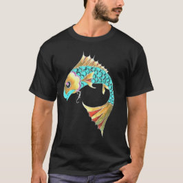 Koi Carpfisk - symbol för bra förmögenhet & tur Tee Shirt