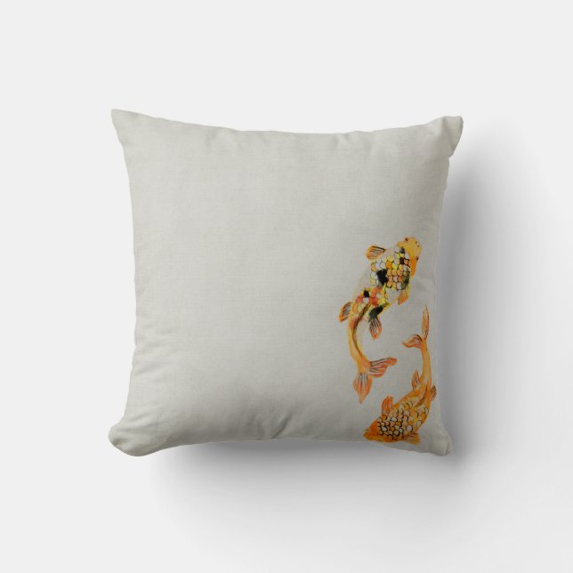 Koi Carpvintage Kudde (Framsida)