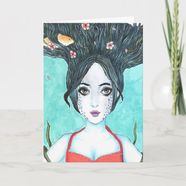 Koi Copic Art Card Kort (Framsida)