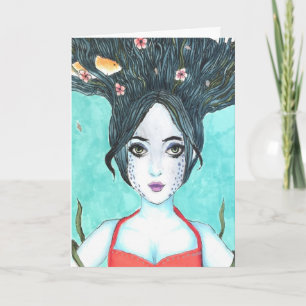 Koi Copic Art Card Kort