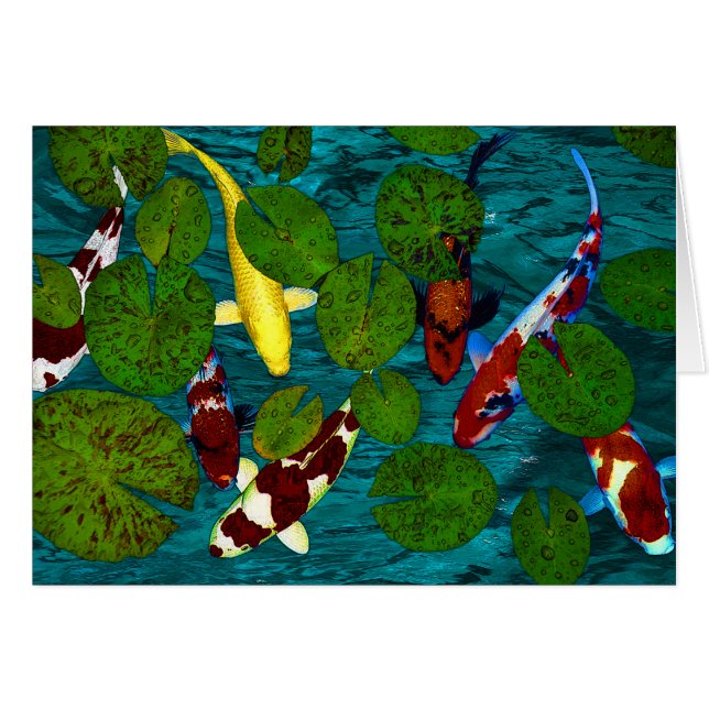 KOI-DAMM HÄLSNINGSKORT (Framsidan Horizontal)