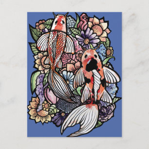 Koi-damm Vykort