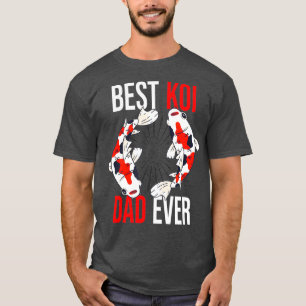 Koi Fisch Best Koi Pappa någonsin Nishikigoi T Shirt