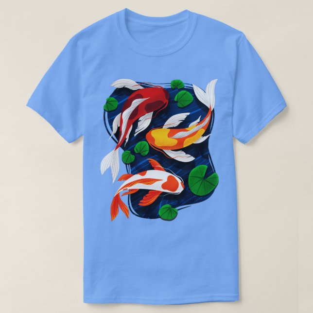 Koi Fish Älskare Vatten Pond Animal Pet Asian Japa T Shirt (Design framsida)