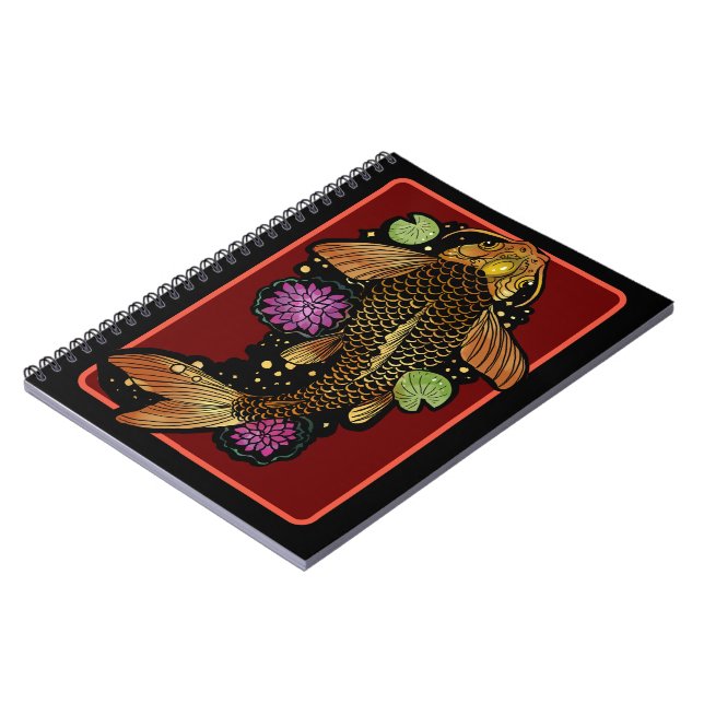 Koi Fish Anteckningsbok (Vänstra Sidan)