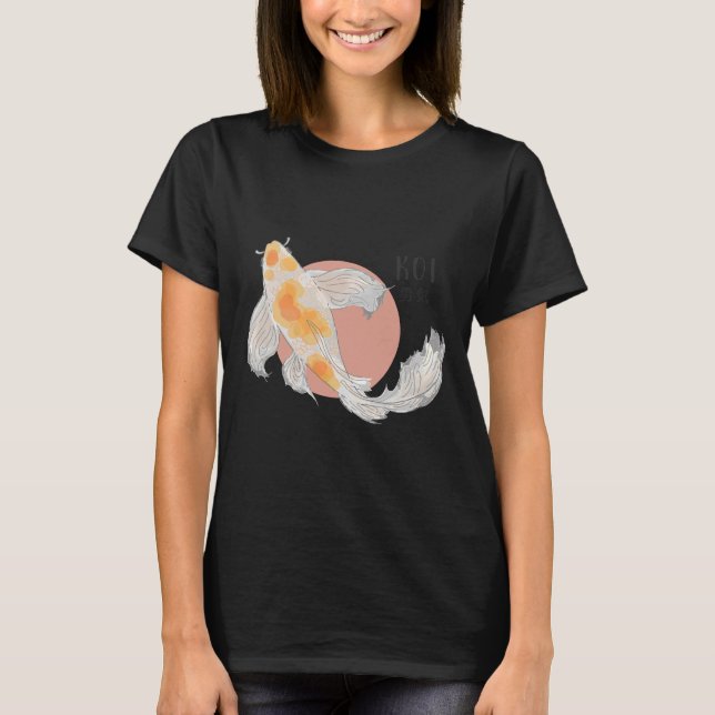 Koi Fish Art T Shirt (Framsida)