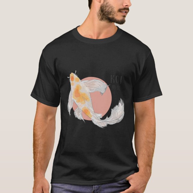 Koi Fish Art T Shirt (Framsida)