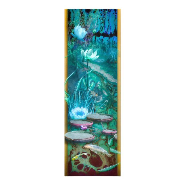 Koi Fish Born Dragonfly Fototryck (Framsidan)