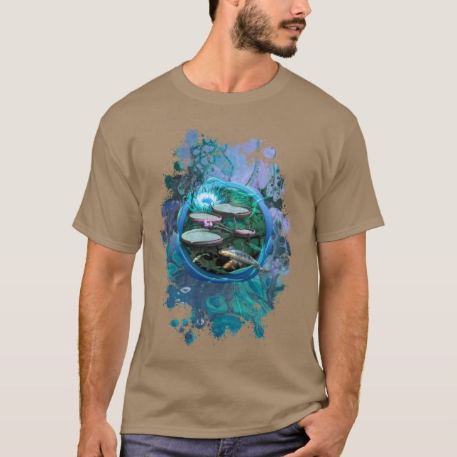 Koi Fish ’BORN OF DRAGONFLY’ T Shirt (Framsida)