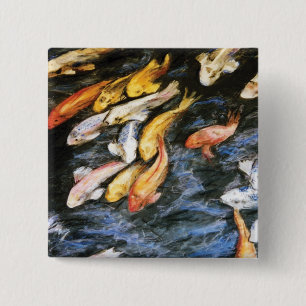 Koi Fish Button Knapp