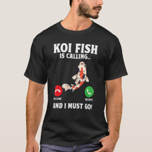 Koi Fish Carp Nishikigoi Fish Cherry Blommar Japan T Shirt