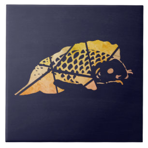 Koi Fish Ceramic Tile Kakelplatta