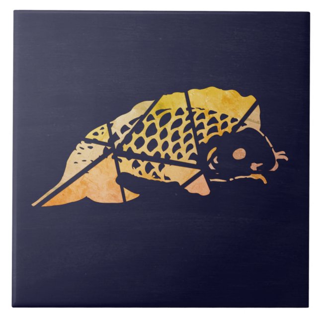 Koi Fish Ceramic Tile Kakelplatta (Framsidan)
