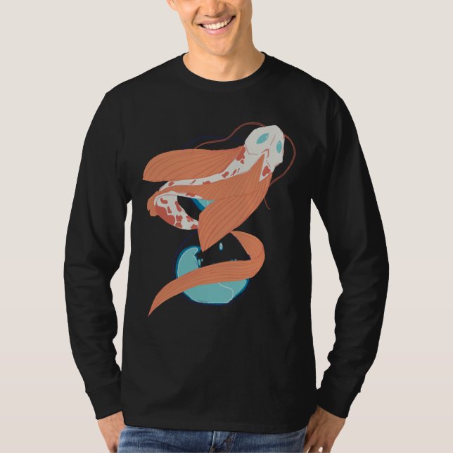 Koi Fish Circling Hourglass 333 T Shirt (Framsida)