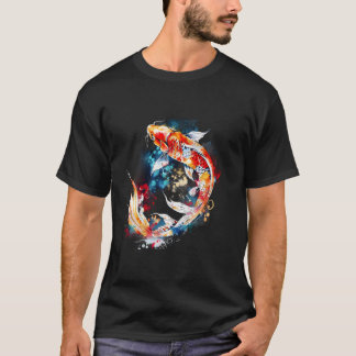 Koi Fish Colourful Asian Carp Japanese Koi Carp Fi T Shirt
