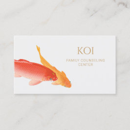 Koi Fish Counselor and Therapist Counseling Visitkort