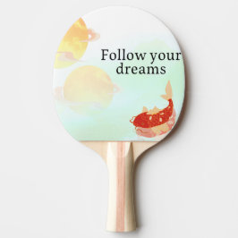 Koi Fish Dream Quote Art Print – "Follow Your Drea Pingisracket