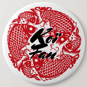 Koï Fish Fläkt Knapp