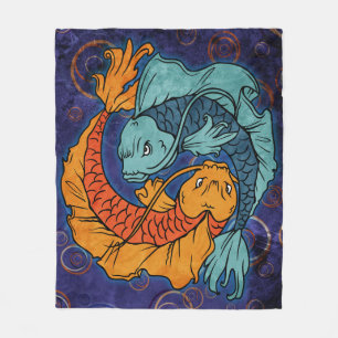 Koi Fish Fleecefilt