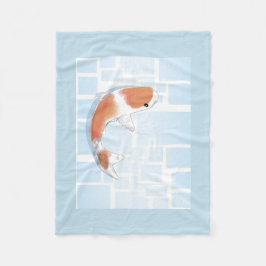 Koi Fish Flkanaler Blanket Fleecefilt